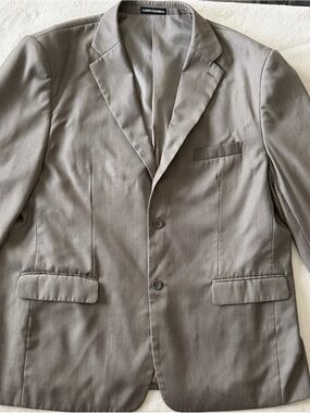 Alberto Cardinali Men's Grey Blazer - Suit Jacket Classic Two-Button Sz 52R